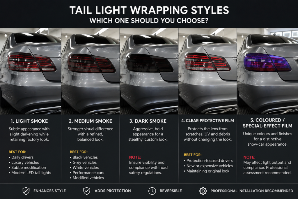 Tail Light Wrapping Styles: Which One Should You Choose