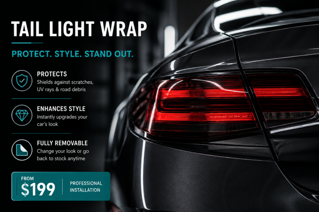 Average Tail Light Wrap Cost in Sydney