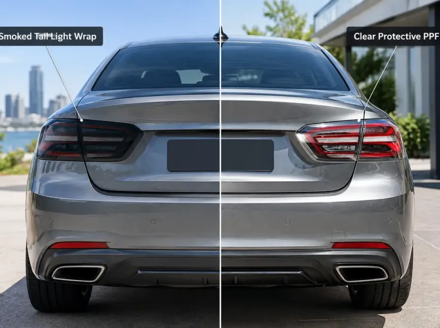 Tail Light Wrap vs PPF Which Offers Better Protection